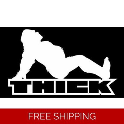 THICK, bigfoot Sasquatch Die Cut Vinyl Decal sticker THICK, bigfoot Sasquatch Die Cut Vinyl Decal sticker